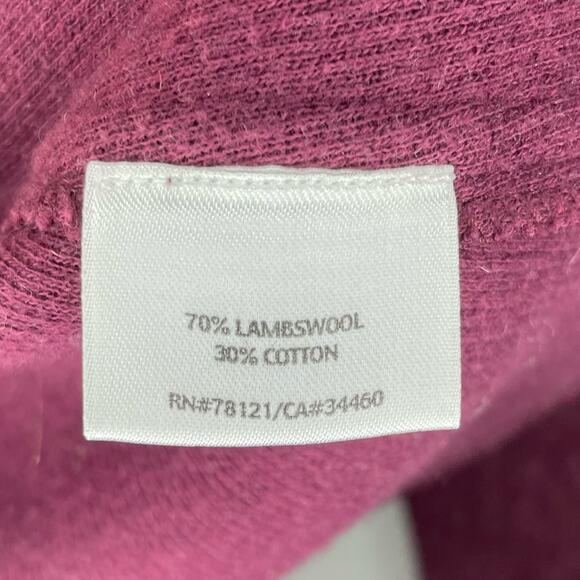 Eileen Fisher Burgundy One Button Wool Jacket Size S - Picture 3 of 5